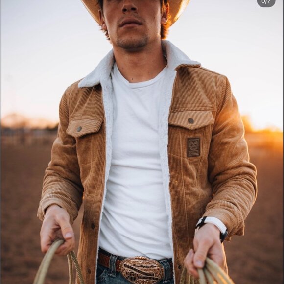 Dixxon Roper Corduroy Sherpa Lined Jacket, Men's XL, NWT, Engraved Hanger - Picture 2 of 6